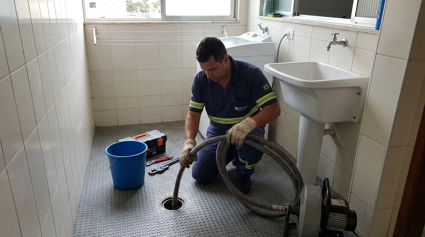 Desobstrução na Cozinha em Esplanada, Divinópolis‑MG